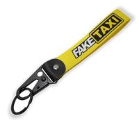 Streetculture Fake Taxi JDM Racing Drift Car Tuning Lanyards Key Chain Accessory, Black Yellow, One Size