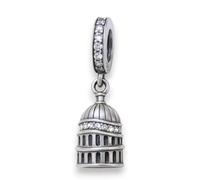 Streetculture St Pauls Cathedral Cathedral Dome Building Mother Church Diocese Religion Church Charm Bracelet Pendant Jewellery Accessories Sterling Silver 925 Charm Collector Bracelet