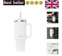 Streeterville 1200ml Vacuum Insulated Tumbler with Straw - Modern Travel Mug
