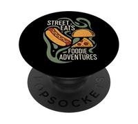 StreetFood Lover HotDog Pizza Nachos Street Eats PopSockets Adhesive PopGrip