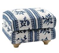 STREETS AHEAD 1/12th Scale Blue Dolls House Furniture Footstool