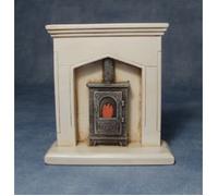 STREETS AHEAD Fire Surround & Wood Burner 1/12 Scale