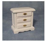 STREETS AHEAD White Bedside Drawers 1/12 Scale
