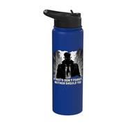 Streets Don't Forget, Neither Should You Shadowy Figure Stainless Steel Insulated Water Bottle