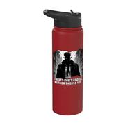 Streets Don't Forget, Neither Should You Shadowy Figure Stainless Steel Insulated Water Bottle