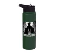Streets Don't Forget, Neither Should You Shadowy Figure Stainless Steel Insulated Water Bottle