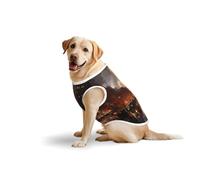 Streets in The Rain Dog Pure Cotton Tshirts for Medium & Large Dogs,Breathable Stretchy Tank Top Sleeveless Vest Tee Shirt