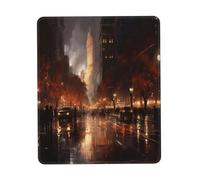 Streets in The Rain Gaming Mouse Pad, Full-Print Design with 3mm Rubber Base, Ergonomic and Durable for Office, Gaming, and Study