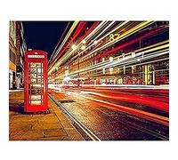 Streets Of London Phone Box Art Print Canvas Premium Wall Decor Poster