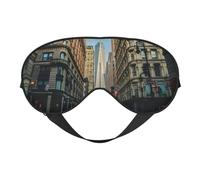Streets of New York City Night Mask Soft Reversible Eye Cover Adjustable Strap Light Blocking Comfortable Rest