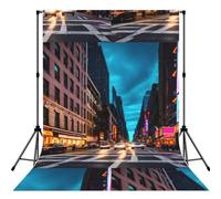 Streets of New York City Printed Photography Backdrop, Wrinkle Resistant Polyester Cloth, Portrait Studio Video Drapes