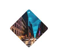 Streets Of New York City Printing Fashion Car Air Freshener Cards 10 Pcs Car Scented Hanging Sheets