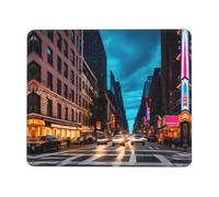 Streets Of New York City Thick Desk Pad Mouse Mat With Lock Stitch Edge, Stable Non-Slip Surface For Computer Use