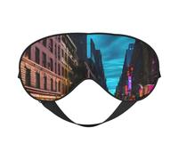 Streets of New York Cityprint Travel Office Airplane Night Sleep Shading Blindfold Adjustable Strap Eye Mask