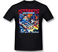 Streets of Rage Cover Art T-Shirt Mens Unisex Black Tees XL