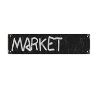 Streets Signs Main Office Retro Road Street Metal Tin Sign Plate Drive Way Man Cave Outdoor Wall Decor Gift 4X16 Inch