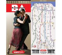 StreetSmart Buenos Aires Map by VanDam - City Street Map of Buenos Aires - Laminated folding pocket size city travel guide and subway map
