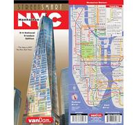 StreetSmart NYC Map by VanDam - City Street Map of Manhattan, New York, in 9/11 National Memorial Edition, 2018 Edition: 9/11 Freedom Tower Edition: 16