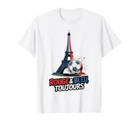 Streetwear Rouge & Bleu Toujours - Style Football Pa T-Shirt