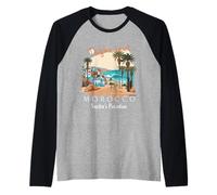Streetwear, Taghazout Morocco Just Like A Paradise Raglan Baseball Tee