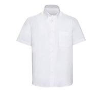 STREETWISE CLOTHING QUALITY CASUAL WEAR Boys School Shirt Short Sleeve - Pack of 2 Non Iron Regular Fit Kids Formal Uniform Button Down Easy Care Comfort UK Size - M, White