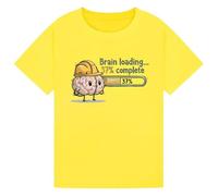 STREETWISE CLOTHING QUALITY CASUAL WEAR Mental Health Awareness Week T Shirt Brain Loading Graphic Tee Psychology Support Positive Mindset Shirts for Men Women