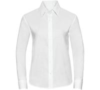 STREETWISE CLOTHING QUALITY CASUAL WEAR Twin Pack Girls School Shirt - Classic Collar Long Sleeve Polycotton Blouse School Uniform Shirt Easy Care - Age 5-6 Years, White