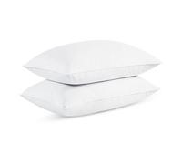 Streetwise Duck and Goose feather down pillow 2 pack size 74x48cm|Soft Goose Quality machine washable Hypoallergenic | Best Hotel Quality White cushion (Duck Feather, 74x48 cm)