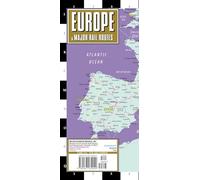 Streetwise Europe & Major Rail Routes Laminated Map: City Plans (Michelin City Plans)