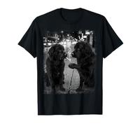 Streetwise Newfoundland Dogs Black White Green T-Shirt