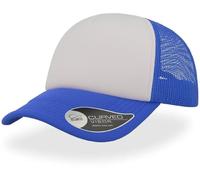 Streetwise Rapper Original Trucker Baseball Cap - Unstructured Front Panel with Mesh Fabric, Curved Visor, Foam Details, PVC Closure - 100% Polyester Construction Royal Blue/White