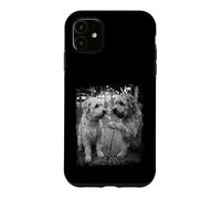 Streetwise Soft Coated Dogs Smoking Cigarette Urban Scene Case for iPhone 11