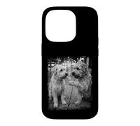 Streetwise Soft Coated Dogs Smoking Cigarette Urban Scene Case for iPhone 14 Pro