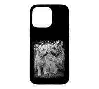 Streetwise Soft Coated Dogs Smoking Cigarette Urban Scene Case for iPhone 15 Pro Max