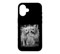 Streetwise Soft Coated Dogs Smoking Cigarette Urban Scene Case for iPhone 16