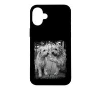 Streetwise Soft Coated Dogs Smoking Cigarette Urban Scene Case for iPhone 16 Plus