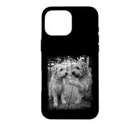Streetwise Soft Coated Dogs Smoking Cigarette Urban Scene Case for iPhone 16 Pro Max