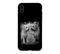 Streetwise Soft Coated Dogs Smoking Cigarette Urban Scene Case for iPhone XS Max