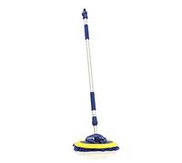 Streetwize - 1.65m Extendable Car Wash Brush, Telescopic Flow Thru Brush | Chenille Head, Hose Connector, Soft Grip Handles, Aluminium Pole, Non Abrasive Fibres, Brush Head Size: 25cm (W) x 16.5cm (H)