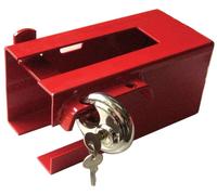 Streetwize 110 x 110 Coupling Lock Red Colour Plated Security Anti Theft