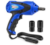 Streetwize - 12V Electric Impact Driver, Built in LED Work Light Impact Gun | 3.5m Power Cable, 5000 RPM, Clockwise/Anti-Clockwise Rotation, 1/2 Inch Square Drive, Spirit Level, 2 Spare 15A Fuses
