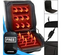 Streetwize 12v Front Car Seat Cover Heated Padded Thermal Cushion SWHCUS+Mt