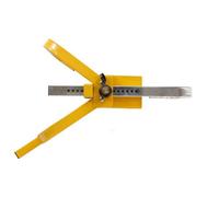 Streetwize - Wheel Clamps X Face - Yellow - Heavy Duty Wheel Lock with Curved Key Locking Mechanism, Clamp. Anti-Theft Locking Devices