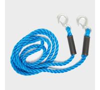 Streetwize - Braided Tow Rope with 2 Metal S Hooks - 1.5 Tonne - Yellow, 3.5 Metre - Suitable for Pulling: Small Cars and Vans