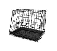 Streetwize - 24" Delux Collapsible Slanted Dog Crate - Car Boot Cage For Dogs - Travel Accessory, Pet Travel Cage.