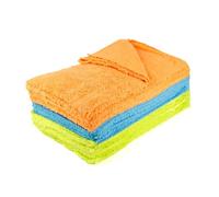 Streetwize - 24 Pack Microfibre Cloths, Multiple Colours Cleaning Towels | Edgeless Microfibre Design, Super Absorbent, Home/Vehicle Use, Reusable, Machine Washable, Easy to Fold, Multi Purpose Cloths