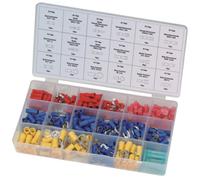 Streetwize 260-Piece Multi-Purpose Wire Terminal Assortment Kit Rings Connectors