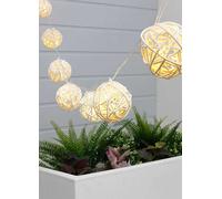 Streetwize 2m Solar Wicker Ball LED String Lights (10 Piece)