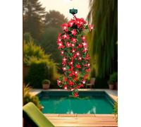 Streetwize 30 & Led Warm White Solar Hanging Primrose Flowers & (Pink) One Colour