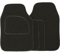Streetwize SWCM29 Velour Car Floor Mat Set of 4, Anti-Slip Car Mats - Car Interior Accessory (Dense Black)